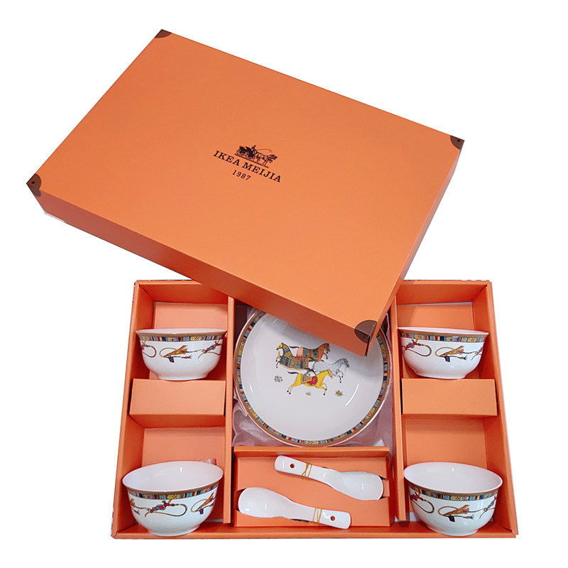 思特嘉美马年春节唐三彩马上来财碗盘餐具礼盒节日活动礼品团购批,淘宝优惠券,粉丝福利购,淘宝优惠卷