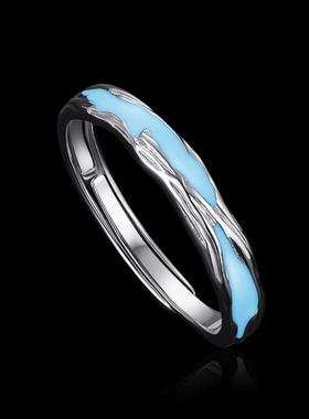 LuckFairy夜光情侣戒指纯银