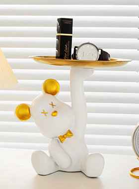 乔迁新居轻奢高档暴力熊摆件