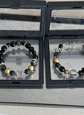 权志龙Home sweet home封面钛钢黑金手链Bigbang周边手链情侣手链