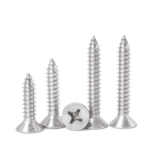 316不锈钢平头自攻螺丝KA 防锈十字沉头木牙螺丝钉M2M3M4M5M6M6.3 - 图2