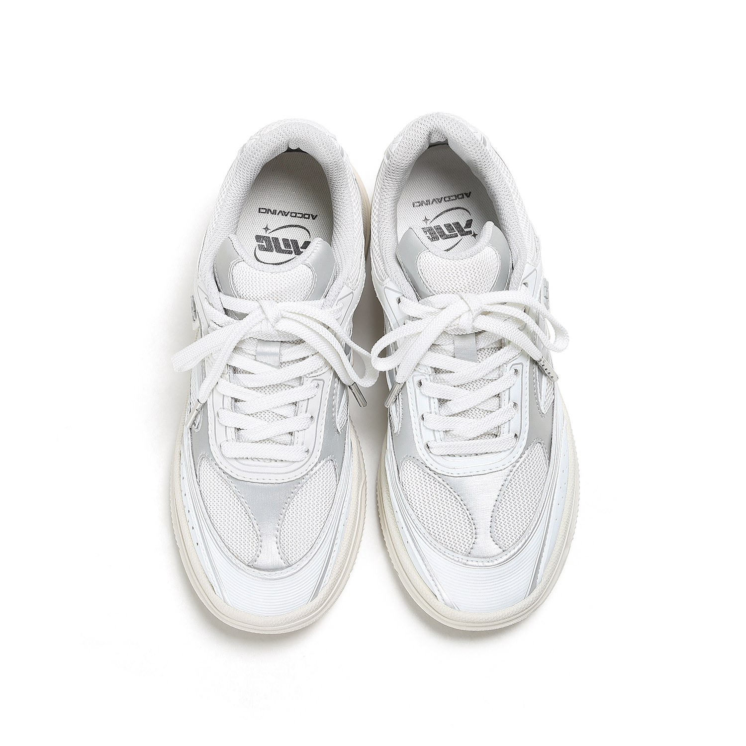 ADC达芬奇 2025年夏季新款白色机能风平底德训鞋男女鞋休闲赛车鞋 - 图1