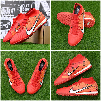 ບານເຕະເຢັນ Nike Mercurial 15 MDS TF ກາງເກງຫັກເລັບຕີນສູງ cushioning ເກີບບານເຕະສໍາລັບຜູ້ຊາຍ FD1166-600