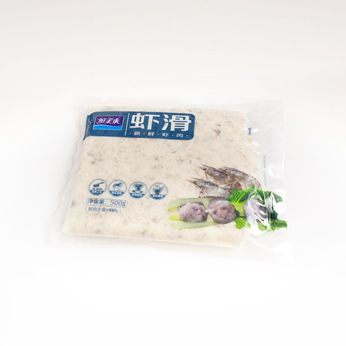 鲜美来AAA虾滑 500g  青虾滑 海鲜海底捞虾丸 新鲜 火锅豆捞食材 - 图0