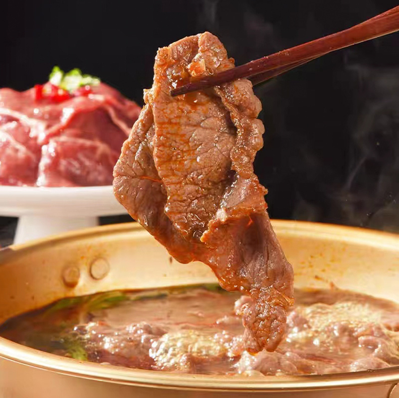 手切黄牛肉 150g/袋 牛肉火锅  筋道牛肉   涮火锅  烧烤 冒菜食 - 图1