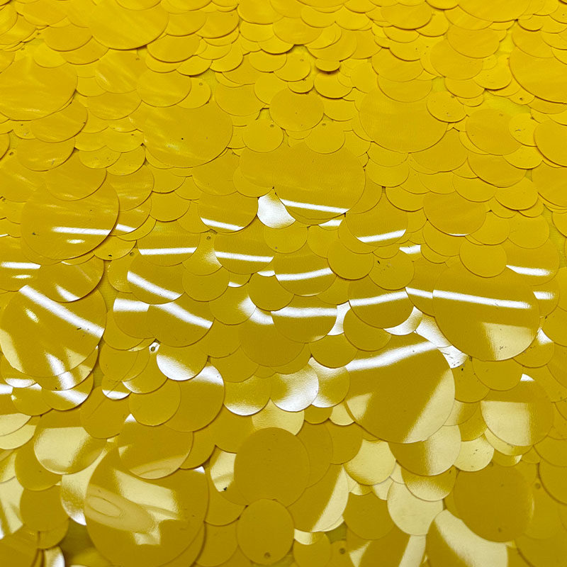 新款金黄色网纱布料时尚满幅大小圆珠片亮片刺绣面料礼服婚纱童装,淘宝优惠券,粉丝福利购,淘宝优惠卷