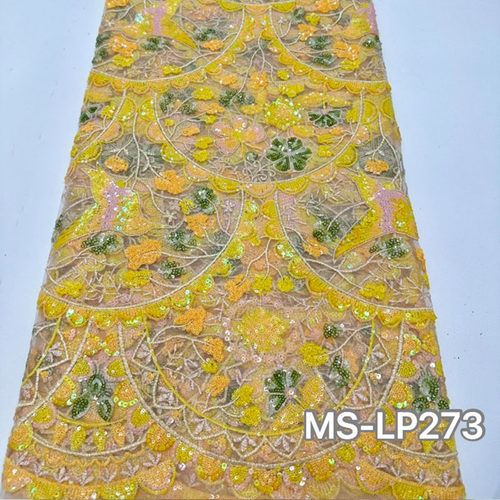 欧美黑色网纱布料精致蝴蝶小鸟珠片亮片刺绣面料礼服连衣裙舞台装 - 图3