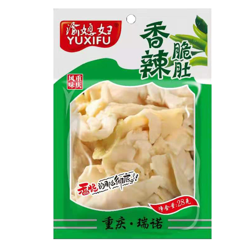 渝媳妇泡椒脆肚30袋四川特产麻辣小吃小零食品好吃的整箱散装批发