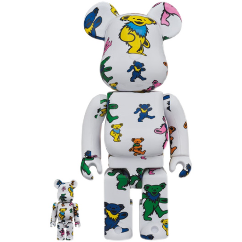 Bearbrick  GRATEFUL DEAD DANCING BEAR跳舞熊 400%+100%1000^% - 图0