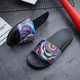 Summer Korean style graffiti slip-on large size anti-slip slippers