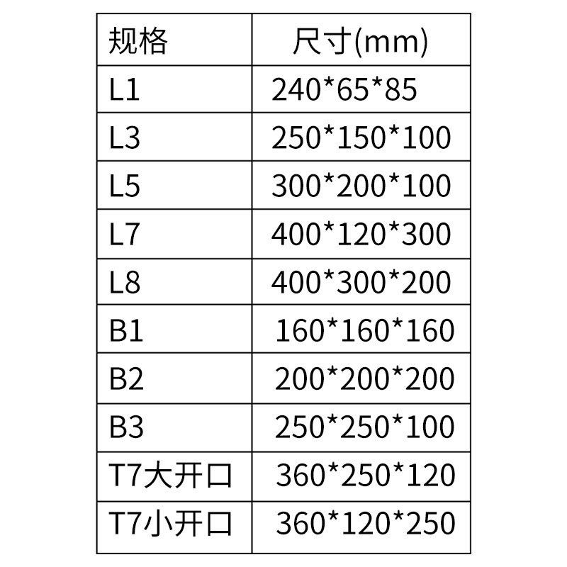 L1L3L5L7L8B1B2B3 三层五层特殊尺寸纸箱扁盒长盒快递包装纸盒 - 图0