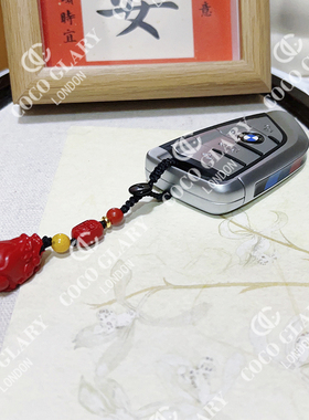 红砂貔貅钥匙扣小挂件