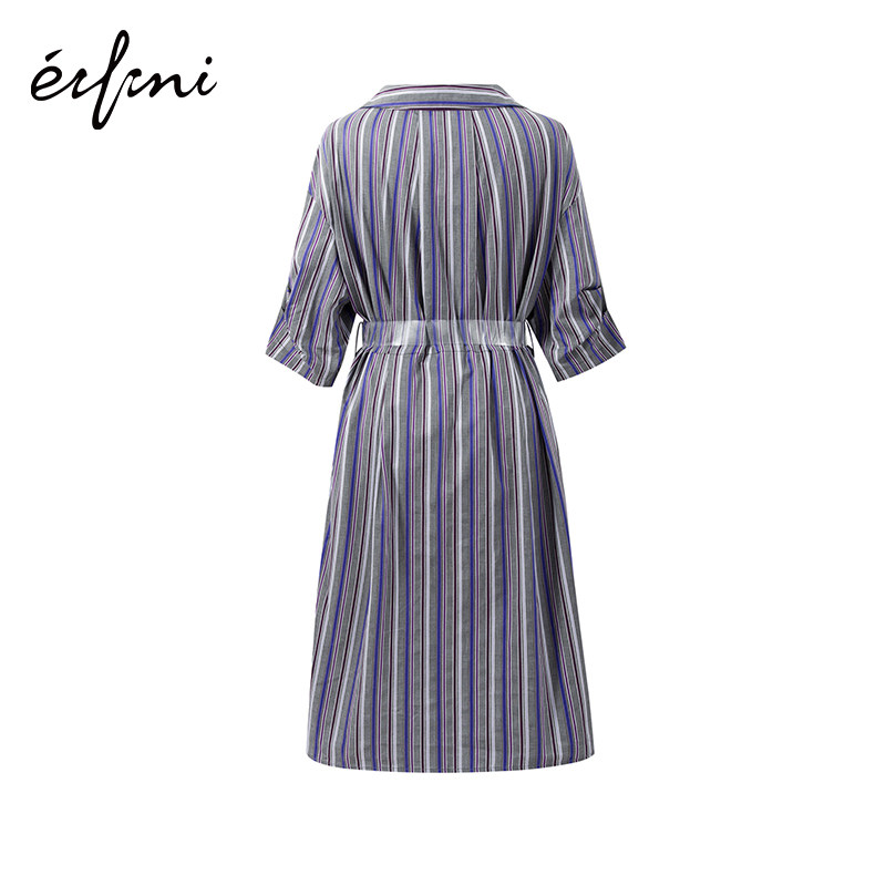 商场同款伊芙丽夏季新款休闲连衣裙 伊芙丽折扣企业店连衣裙