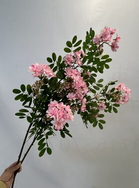 大枝粉色醉香仿真含笑花展厅装饰