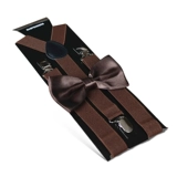 Brother, подтяжки для взрослых, штаны, рубашка, нескользящая детская галстук-бабочка, эффект подтяжки