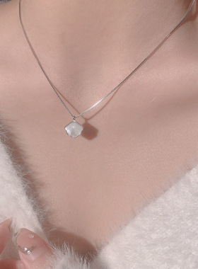 S925纯银一辈子项链百搭锁骨链