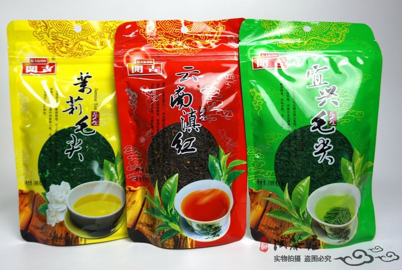 茉莉毛尖开古2023年一级云雾毛尖茉莉花新茶叶100克小包散装茶叶 - 图2