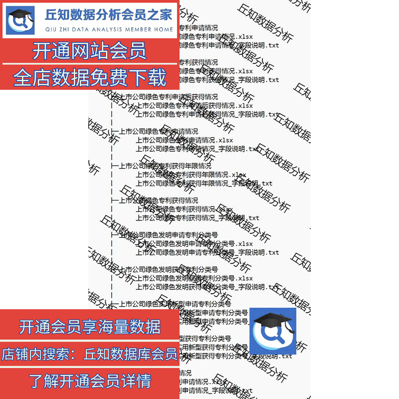 绿色创新数据全面代查2022-1990可查询范围共计24个Excel上市公司