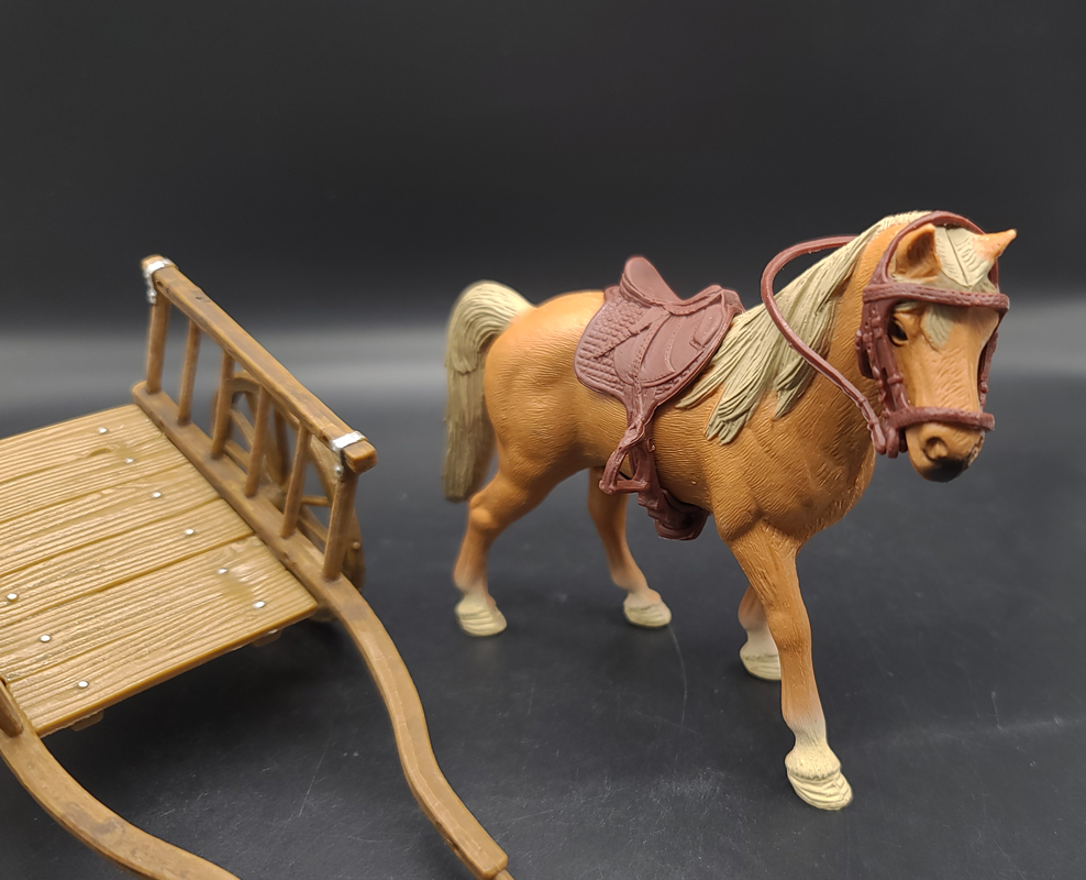 1/18古代兵人场景配件bfs马车3.75寸人偶素体模型diy战马坐骑载具 - 图1