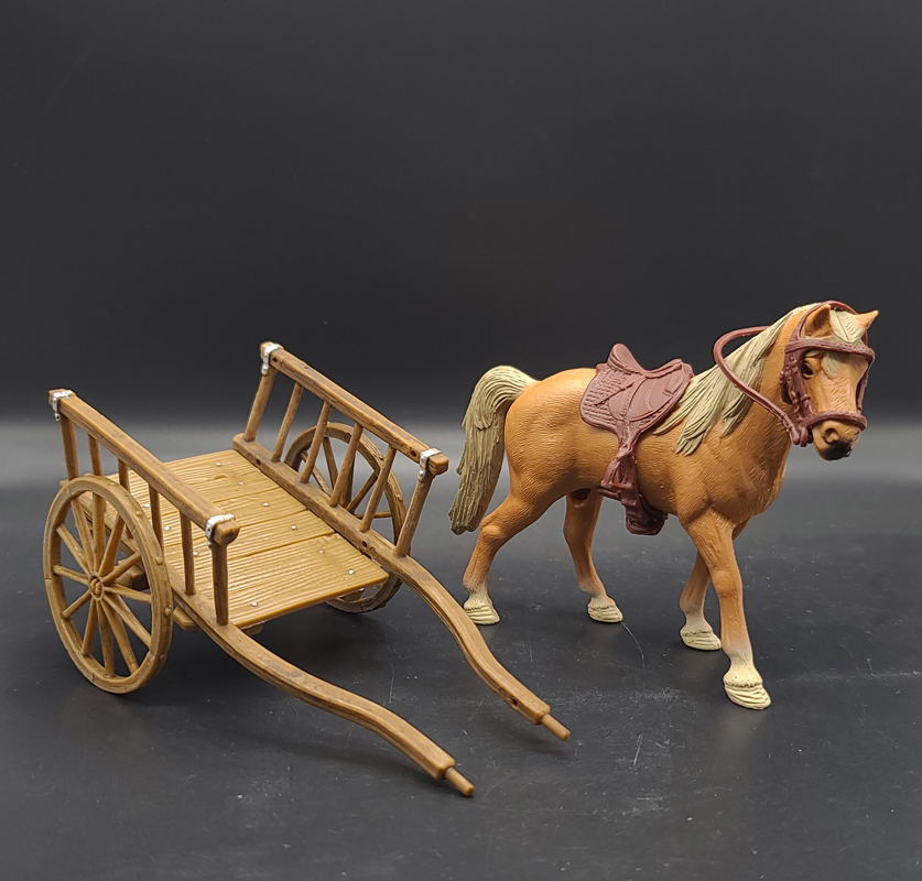 1/18古代兵人场景配件bfs马车3.75寸人偶素体模型diy战马坐骑载具 - 图0