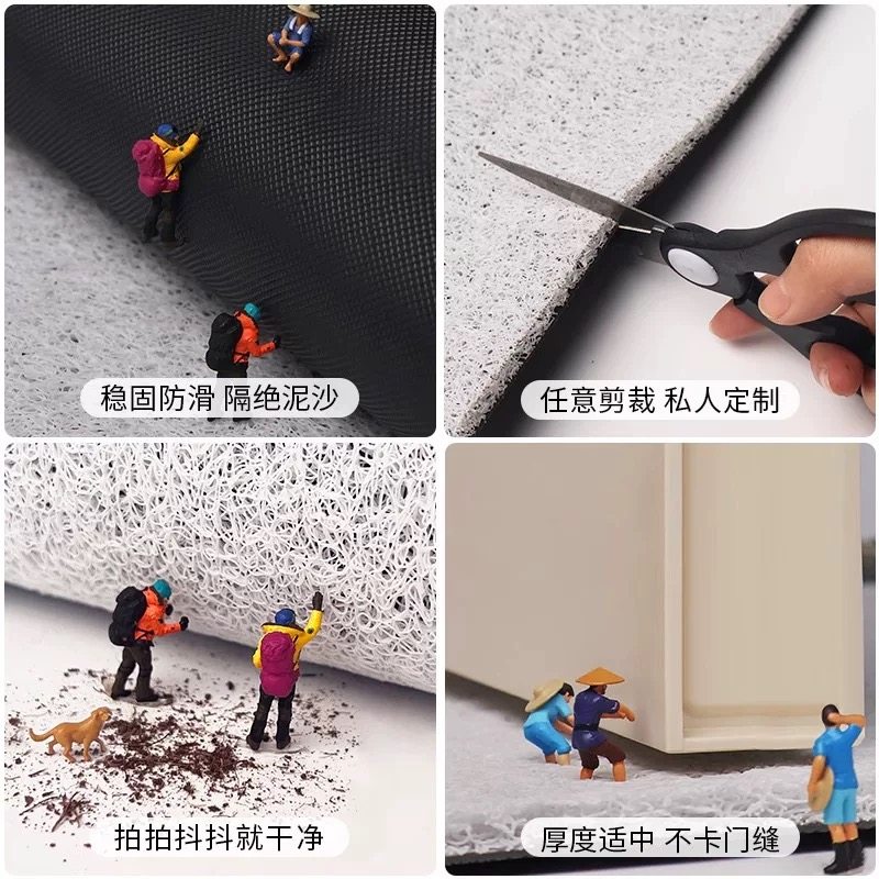 丝圈可爱堆堆动物入户门垫卡通玄关脚垫刮泥蹭土地垫耐脏可裁剪厚,淘宝优惠券,粉丝福利购,淘宝优惠卷