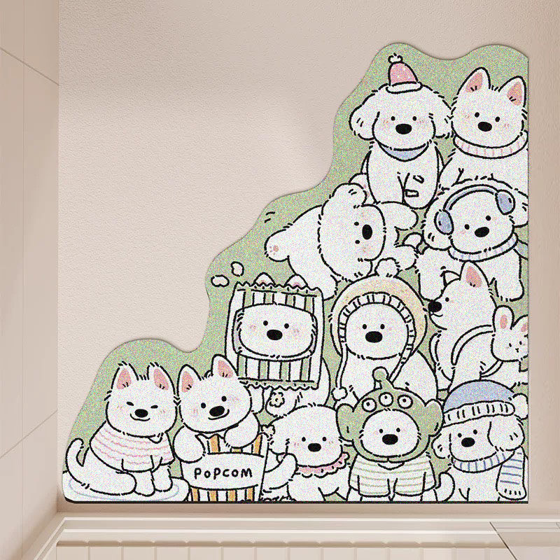 新款可爱堆堆狗丝圈入户地垫可裁剪异形玄关脚垫刮泥蹭土防滑门垫,淘宝优惠券,粉丝福利购,淘宝优惠卷