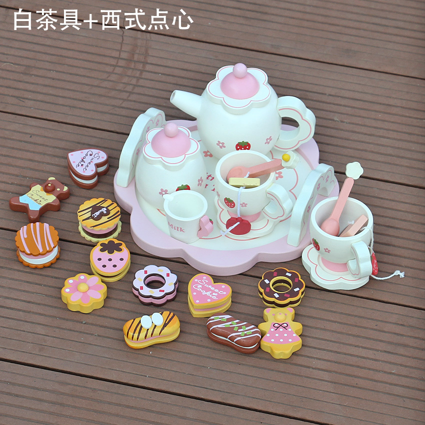 girls wooden tea set