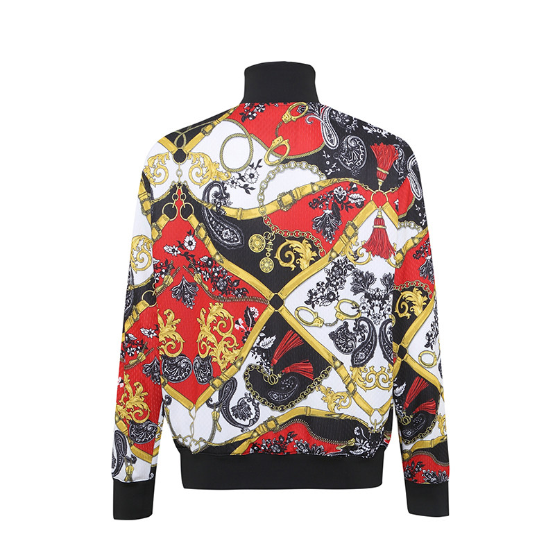 versace /范思哲男士印花潮夹克 邦琦国际夹克