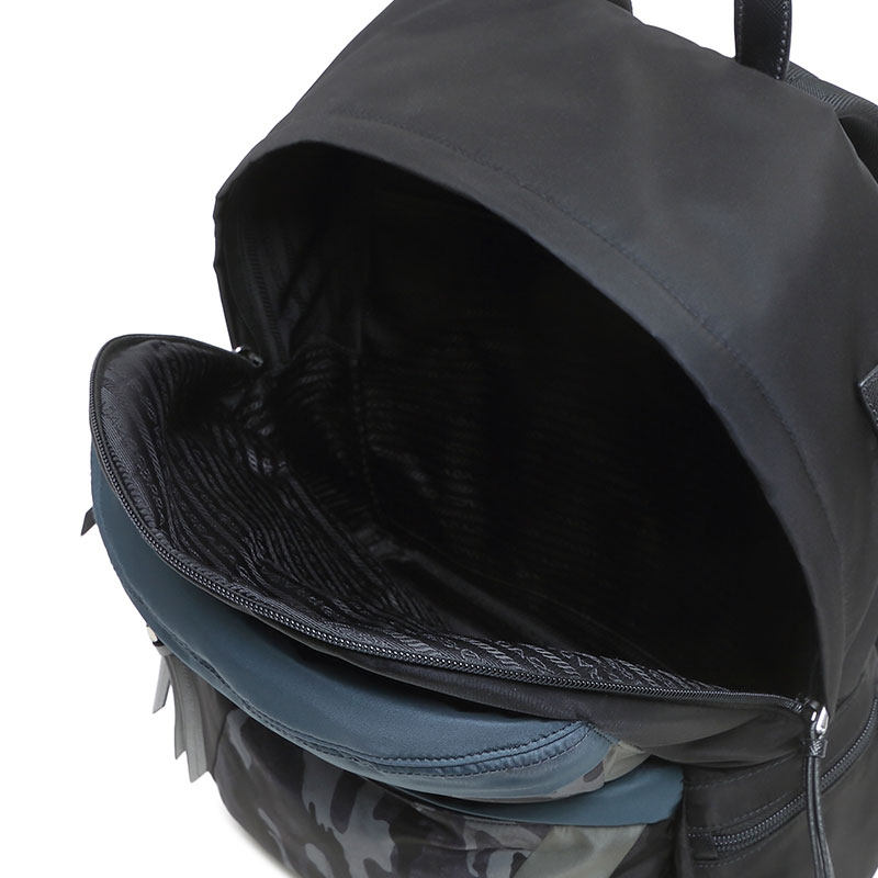 prada /普拉达时尚迷彩电脑包男包 邦琦国际双肩背包