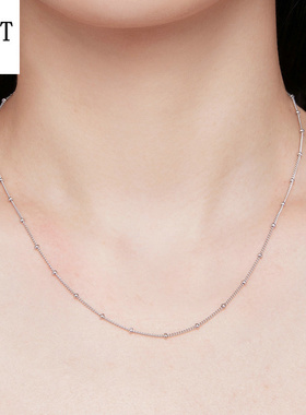 纯银基础项链欧美个性单链子