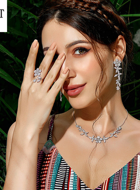 s925纯银樱花开口可调节戒指女 高端满镶锆石高级感花朵戒指手饰