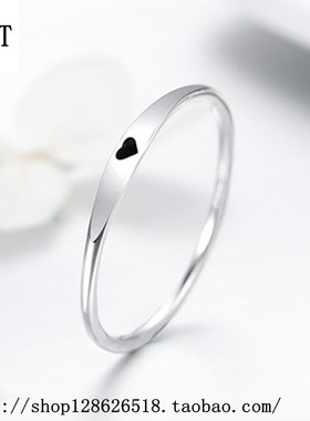 欧美风纯银女士镶钻滴油戒指