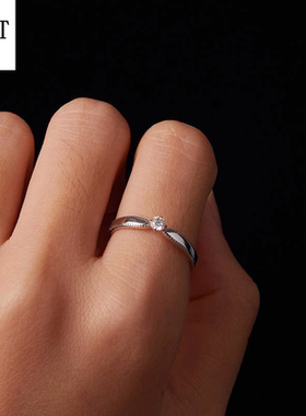 原创设计经典闪耀莫桑石戒指s925纯银个性高端首饰轻奢饰品戒指女