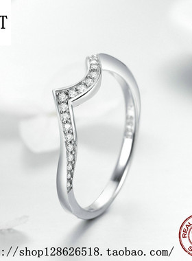 原创纯银戒指心尖情侣首饰HFGT