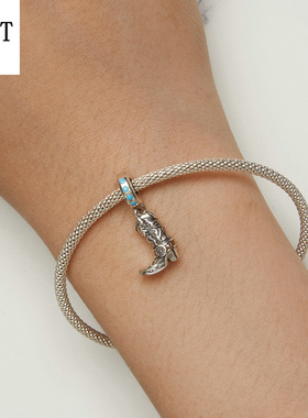 银姿韵西部牛仔风S925银串珠饰品