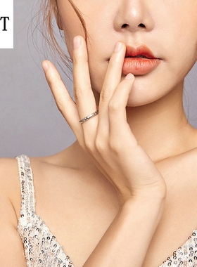 原创纯银镶锆石蓝色镂空设计HFGT