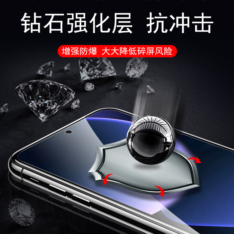 适用红米K80钢化膜RedmiK80Pro小米redmi手机保护k8o官RADMI可80k看k八零新款机配件壳套的手屏幕屏模pr0系列 - 图1
