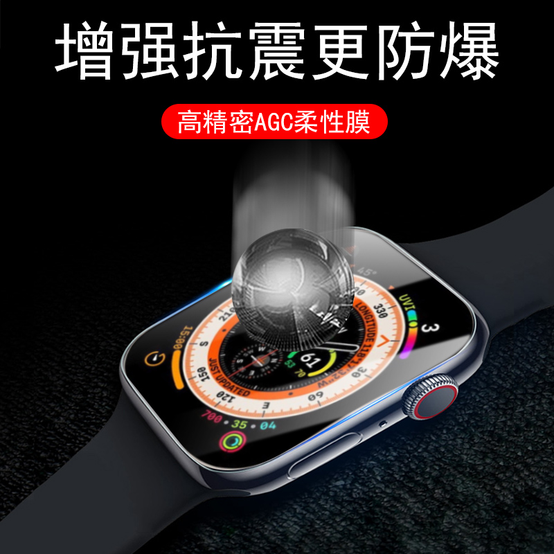 华强北s8promax手表膜watchs9pr0max表膜s9pro水凝watch智能表s8pormax华强s8钢化模s9新款保护表盘贴膜屏保 - 图2