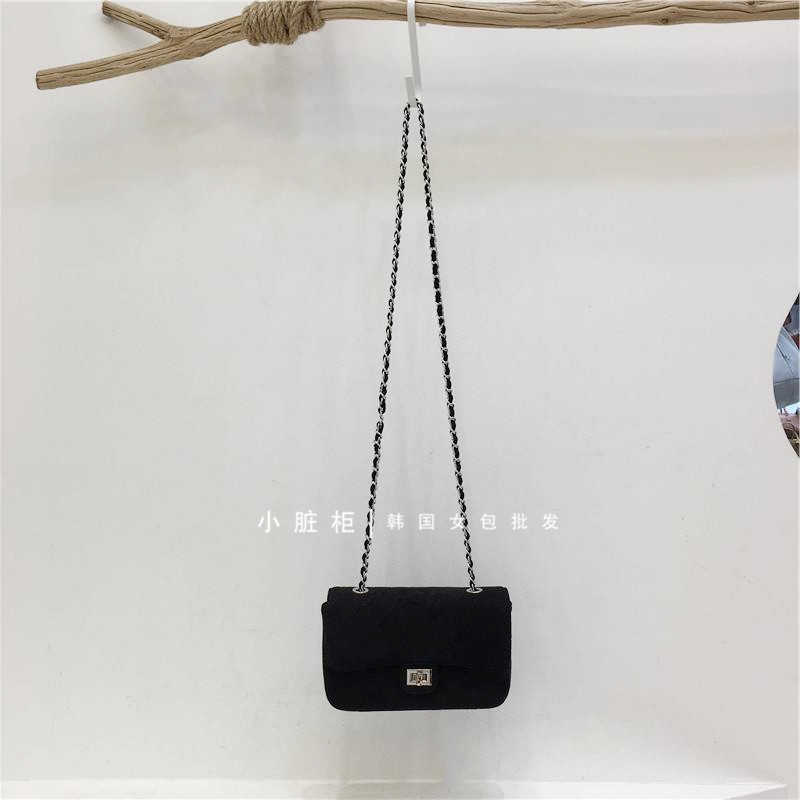 小脏柜 高级感小香风精致菱格链条包秋冬麂皮绒女单肩斜挎小方包,淘宝优惠券,粉丝福利购,淘宝优惠卷