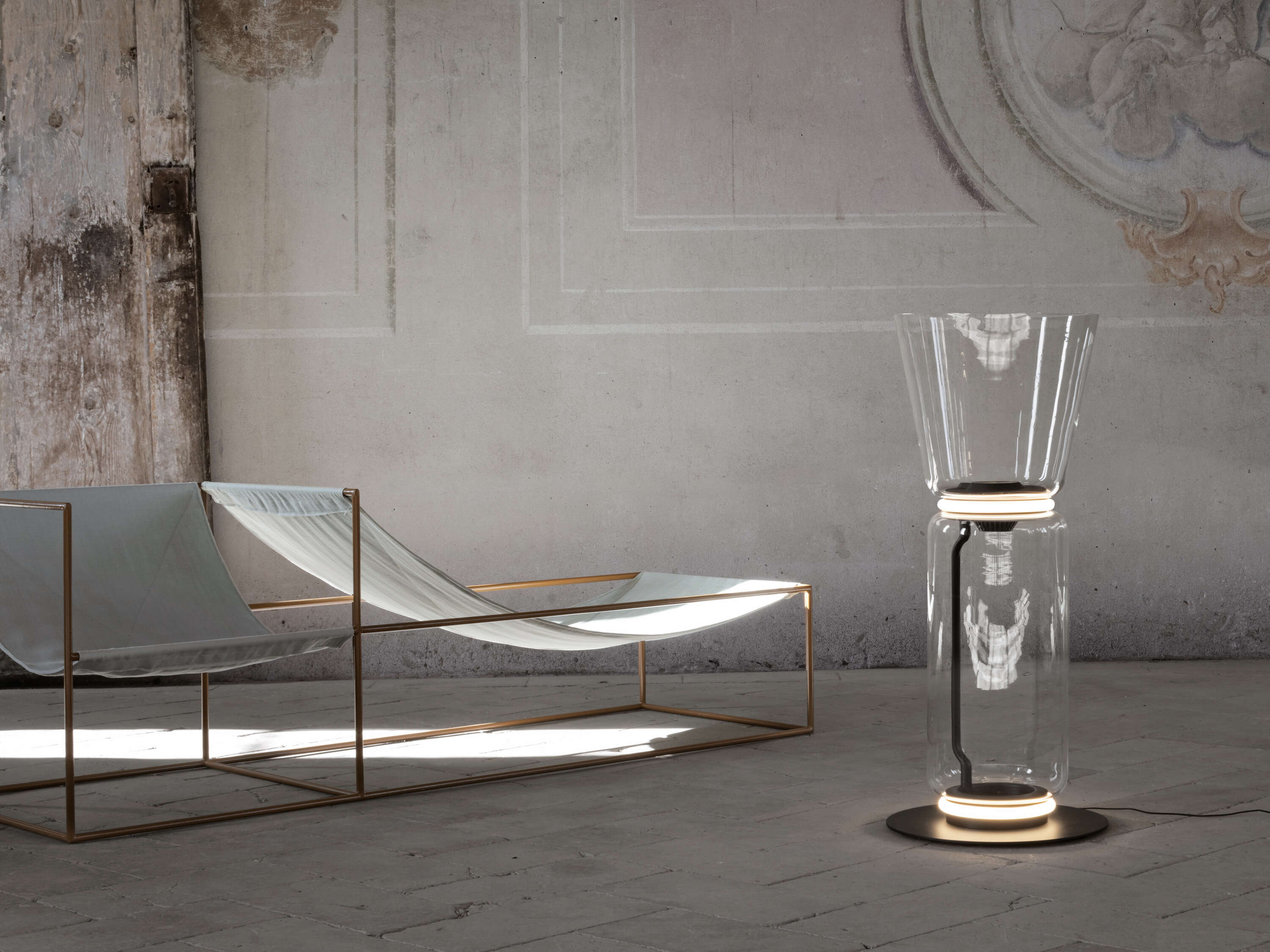 意大利书房卧室餐厅客厅玻璃现代简约别墅创意新款落地灯 - 图0