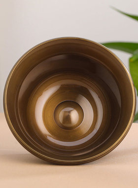 供水的杯子铜精工描金尼泊尔藏式八吉祥供水碗新款佛前供杯茶杯