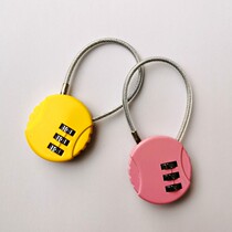 Mini-code lock small padlock luggage student Shoulder Bag Pull Chain Head Burglary Protection Window Home Small Small Number Key Lock Lock