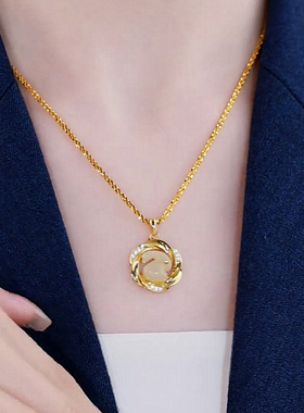 气质玉兔子项链女高级设计