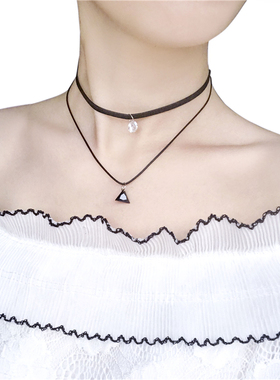 韩国时尚简约短项链脖子饰品挂饰