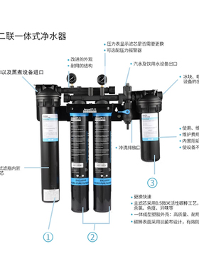 九儿商用反渗透净水器大流量直饮净水器双联三联四联咖啡店奶茶店