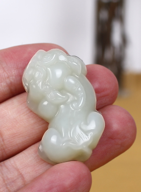 和田玉招财立体貔貅男款