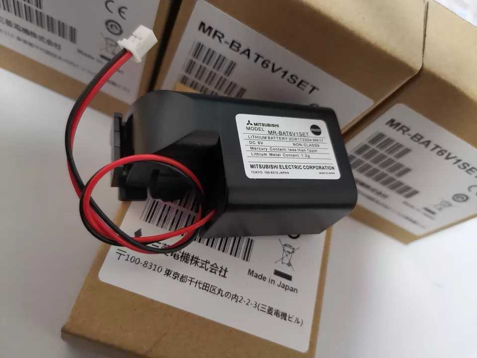 全新原装三菱M80驱动器 J4伺服系统电池 MR-BAT6V1SET 6V 现货 - 图1
