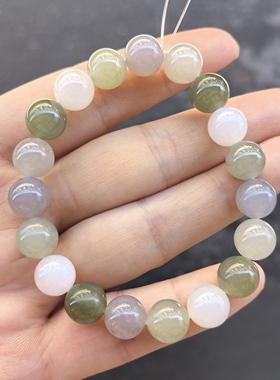 天然和田玉手链晴水渐变轻奢气质多宝手链男女款玉石手串送礼10mm