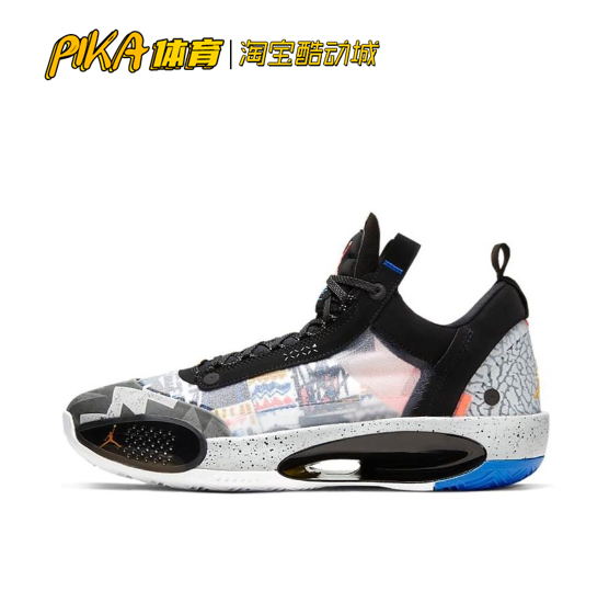 Air Jordan 34 AJ34 新年CNY 黑粉男子运动篮球鞋 BQ3381-016SD - 图0