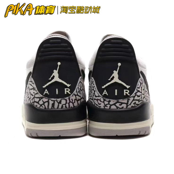 Air Jordan 312 Low AJ312白灰低帮耐磨复古篮球鞋 CD7069-101 KY - 图2